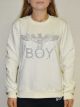 Felpa girocollo donna cotone felpato con srass boy london