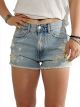 shorts jeans donna corto strappato consumato pantalone corto denim