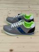 scarpa uomo casual colore grigio chiaro con bordatura fluo